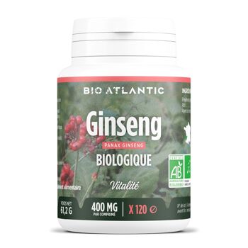Ginseng Biologique - 400 mg - 120 comprimés 1