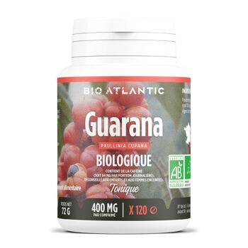 Guarana Biologique - 400 mg - 120 comprimés 1