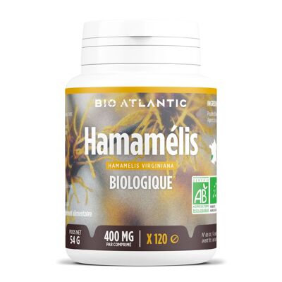 Hamamelis Orgánico - 400 mg - 120 comprimidos