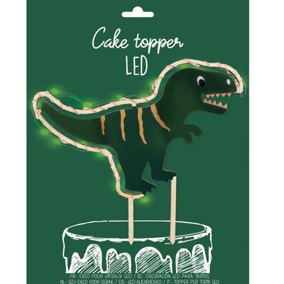 Led Dino cake topper (including €0.02 excluding tax eco-contribution)