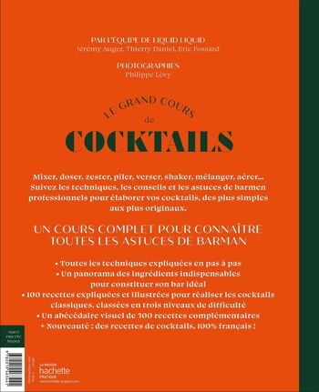 Livres de cuisine - Grand cours de cocktail - Édition Hachette 2