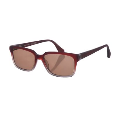 Zen eyewear Lunettes de soleil unisexes en acétate de métal de forme carrée Z408