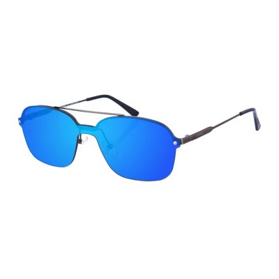 Kypers Unisex Cameron Oval Shape Metal Sunglasses