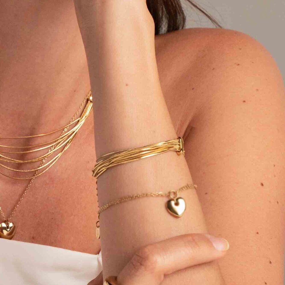 Aseyam bracelet - snake links and fixed ring