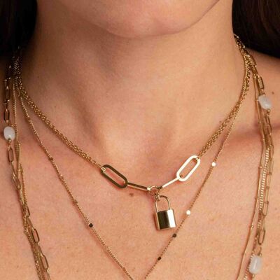 Aryem necklace - padlock pendant