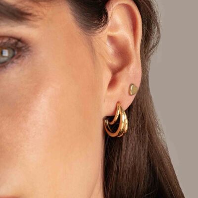 Érina hoop earrings - triple ring