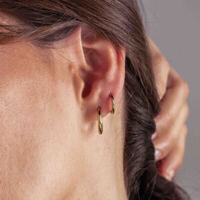 Lia S hoop earrings - classic 15mm