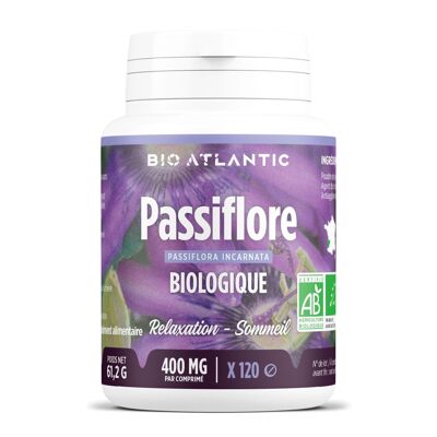 Organic Passionflower - 400 mg - 120 tablets