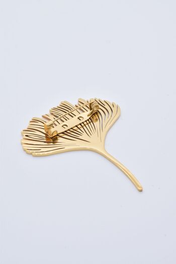 BROCHE FEUILLE DE GINKGO- BH500011 3