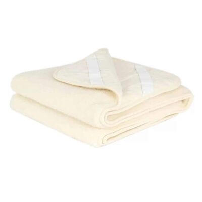 Sous-couche / sous-couverture en laine pour lit – laine mérinos – 60x120cm - naturel