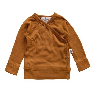 Baby woolen wrap sweater – Merino wool - Cathay spice