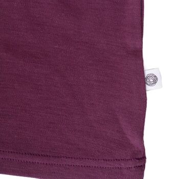 Pull bébé / chemise à manches longues en laine – Laine mérinos - Violettes écrasées 6