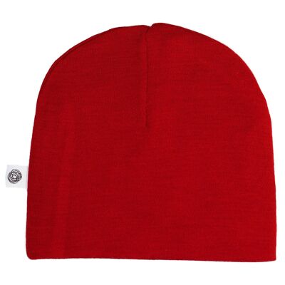 Woolen baby hat - Merino wool - Savvy red