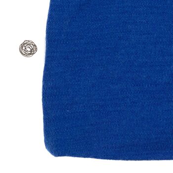 Bonnet bébé en laine - Laine mérinos - True Blue 2