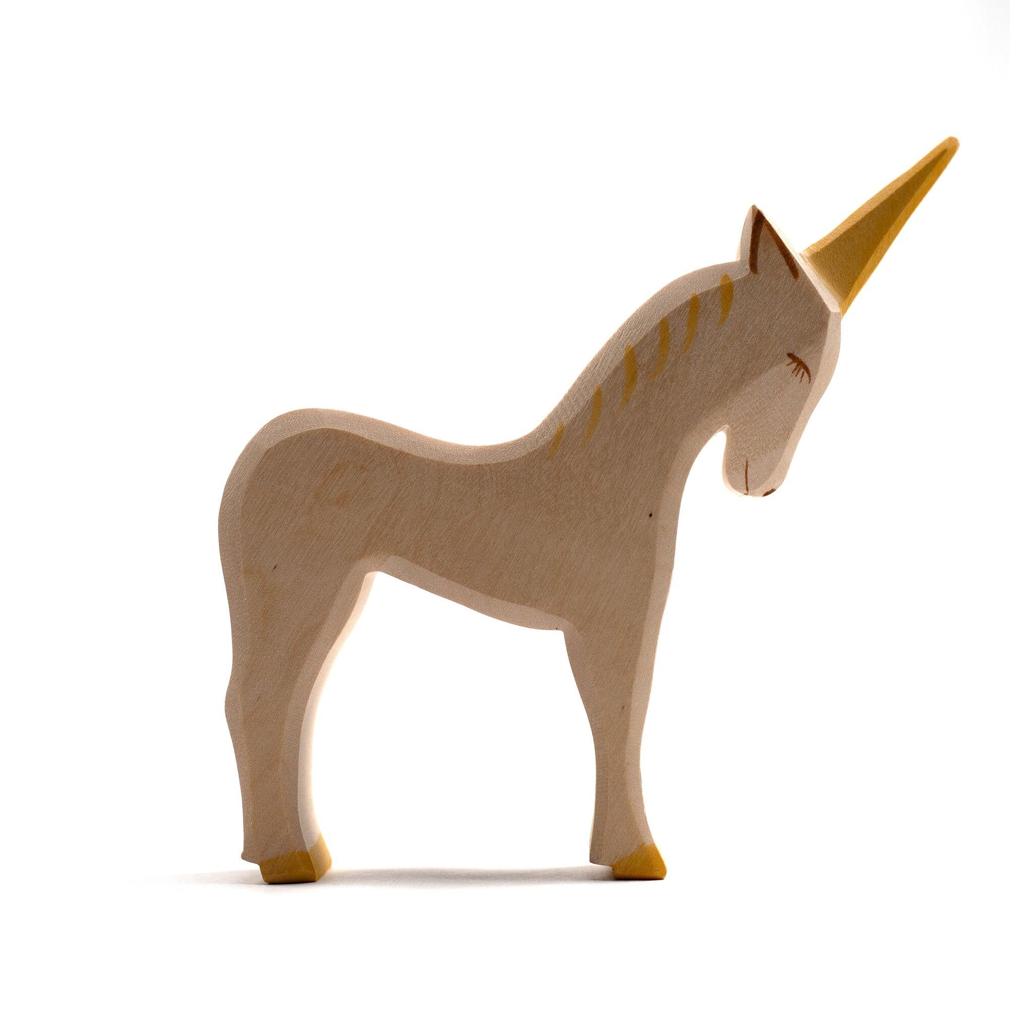 Animali giocattolo in legno - Unicorno - Montessori - Giocattoli aperti