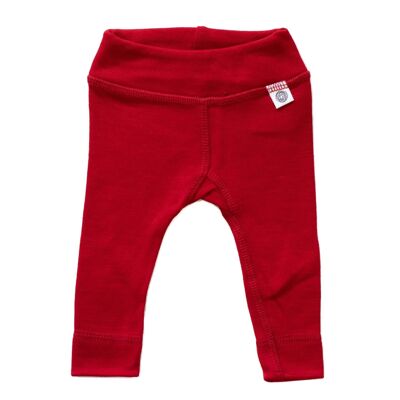 Pantalon bébé en laine - Laine mérinos - Rouge Savvy