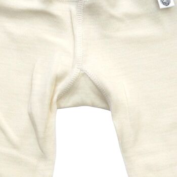 Pantalon bébé en laine -Laine mérinos - Naturel 4