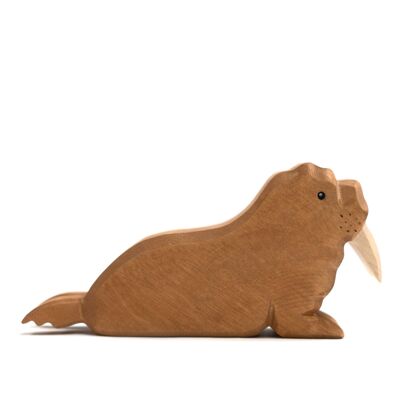 Wooden toy animals - Walrus - Montessori - Open ended toys