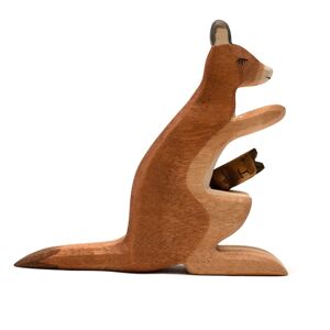 Animaux jouets en bois - Kangourou - Montessori - Jouets ouverts