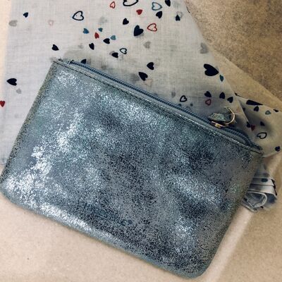 Metallic Elster Pouch #LB905 Ice Blue