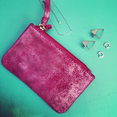 Metallic Elster Pouch #LB905 Pink