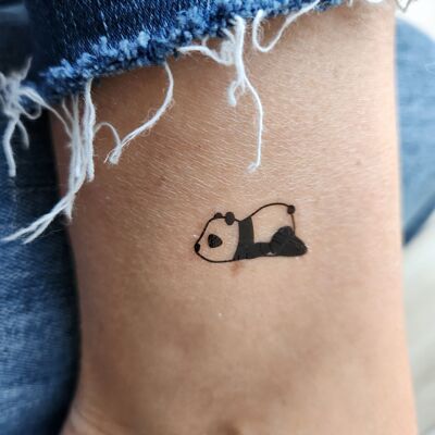 panda temporary tattoo (set of 4)