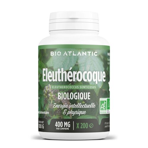 Eleuthérocoque Biologique - 400 mg - 200 comprimés