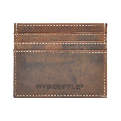 Distressed Leather Card Case /Shirt Wallet #GW707