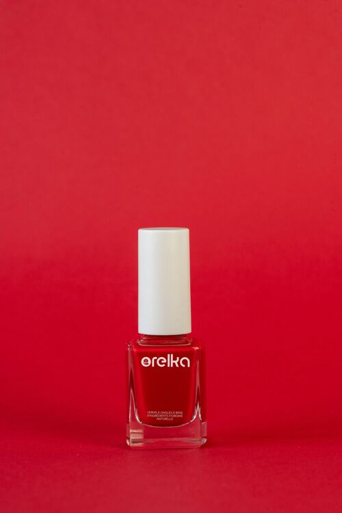 Vernis 3 en 1 bio-sourcé Rouge Aphrodite