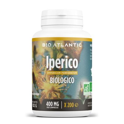 Hierba de San Juan Orgánica - 400 mg - 200 comprimidos