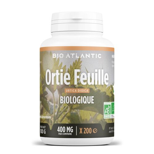 Ortie feuille Biologique - 400 mg - 200 comprimés