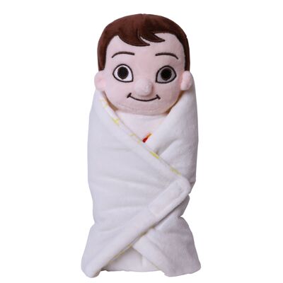 Plush Baby Jesus 25 cm in a baby wrap