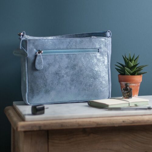 Metallic Magpie Belinda Organizer Bag #LB902 Blue