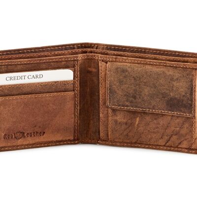 Geldbörse aus echtem Leder im Used-Look #702
