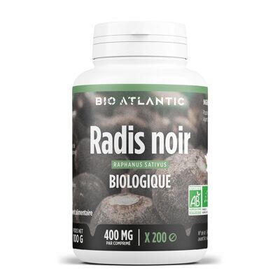Organic black radish - 400 mg - 200 tablets