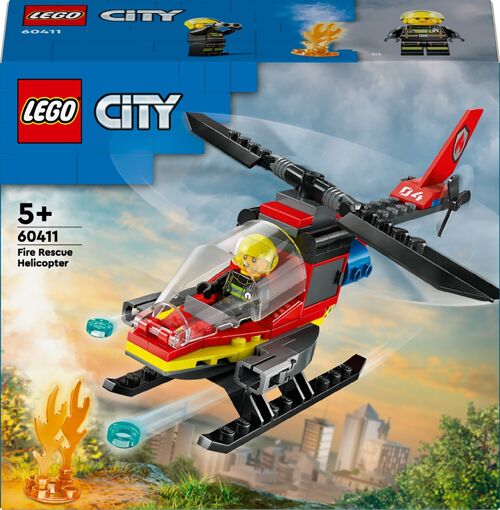 LEGO 60411 - Hélicoptère Des Pompiers City