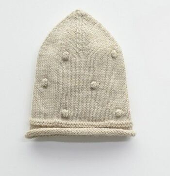 Un paquet de quatre tailles de chapeau de pop-corn tricoté élégant en laine douce 2