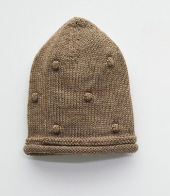Un paquet de quatre tailles de chapeau de pop-corn tricoté élégant en laine douce 3