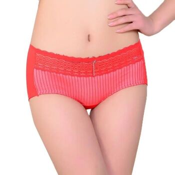 green-goose Slips Femme Bambou | 4 pièces | Taille S/M | Rouge 4