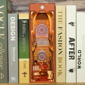 Serre-livres DIY Book Nook Notre Dame de Paris, Tone-Cheer, TQ120, 18x8x24.5 cm 4