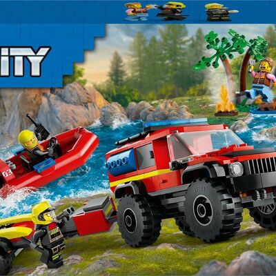 LEGO 60412 - Camión de Bomberos y Canoa de City