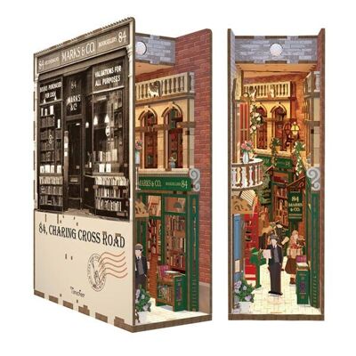 Serre-livres DIY Book Nook 84 Charing Cross Road, Tone-Cheer, TQ114, 18 x 8 x 24.5 cm