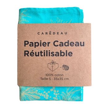 Papier d'emballage réutilisable Caredeau | 35x35cm 1