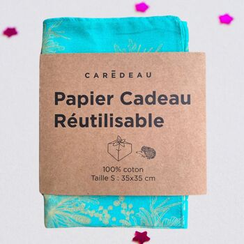 Papier d'emballage réutilisable Caredeau | 35x35cm 3