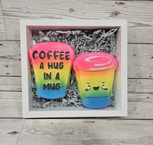 Coffee-A Hug in a mug Set of 2 Bath Bombs