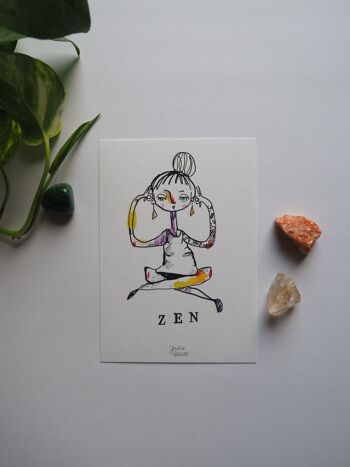 Carte postale avec enveloppe - Zen 2