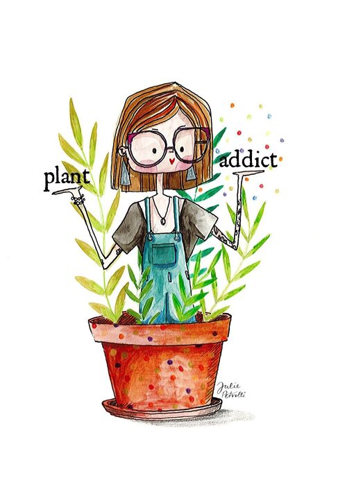 Art print A5 - Plant addict