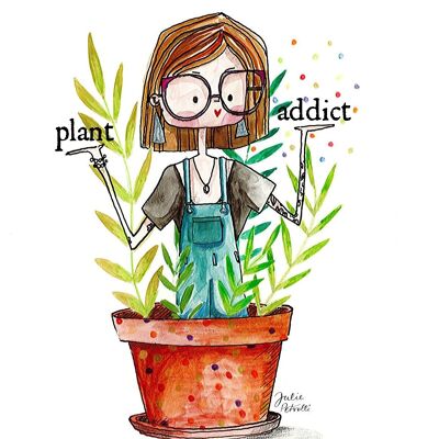 Art print A5 - Plant addict