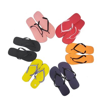 Various colours EVA flip flops for women