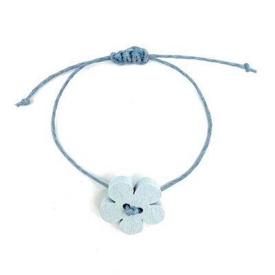 sustainable kids bracelet bloom blue - handmade in Nepal